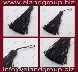 Black silk key tassel