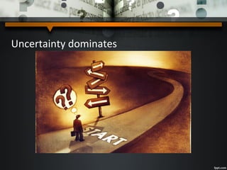 Uncertainty dominates
 