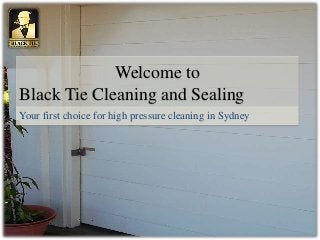 Welcome to
Black Tie Cleaning and Sealing
Your first choice for high pressure cleaning in Sydney
 