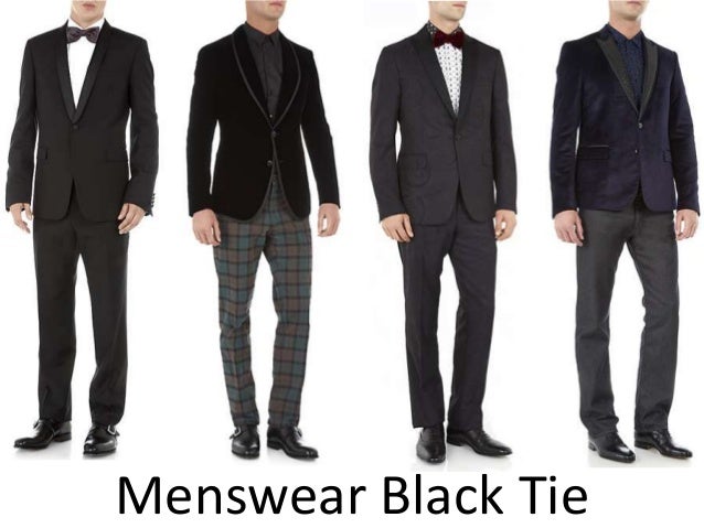 smart black tie