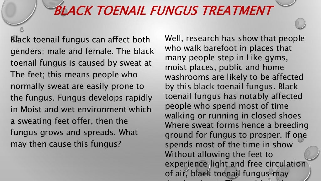 Black Toenail Fungus Treatment