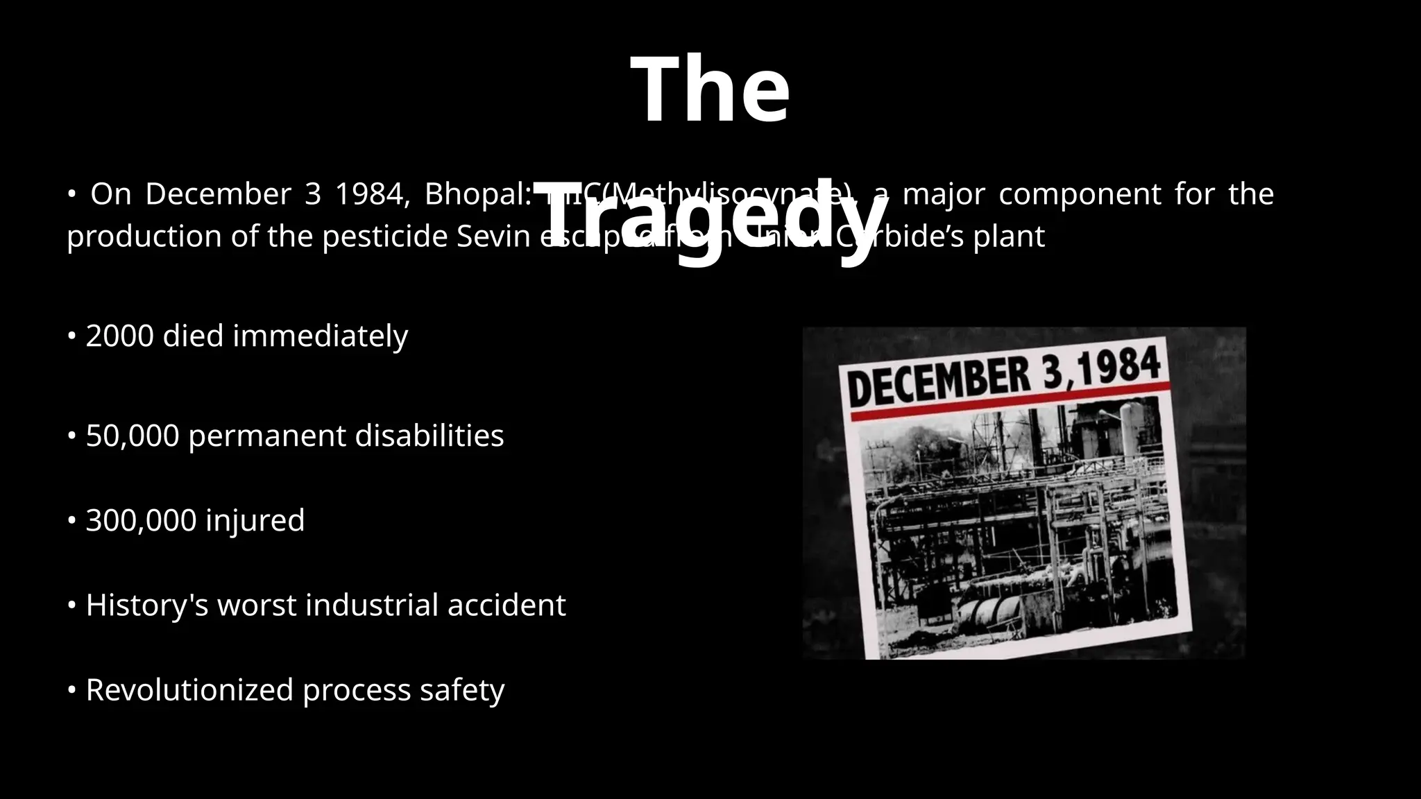 Bhopal Gas Tragedy in 1984 the untold story PPTX