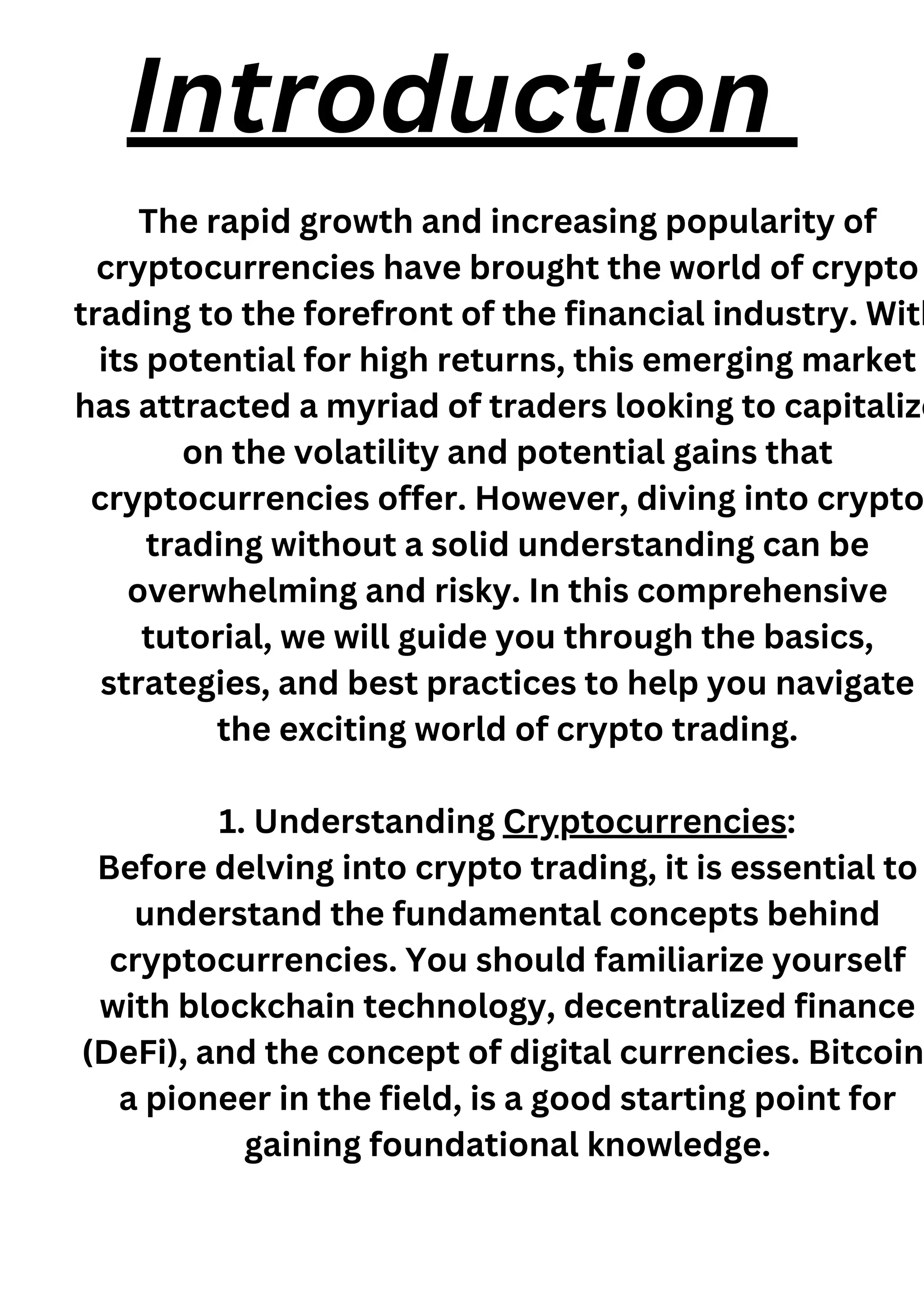 Crypto trading | PDF