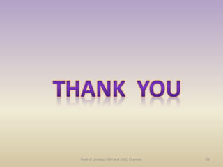 59
Dept of Urology, GRH and KMC, Chennai.
 