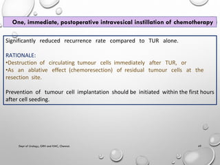 Non muscle invasive bladder carcinoma - management | PDF