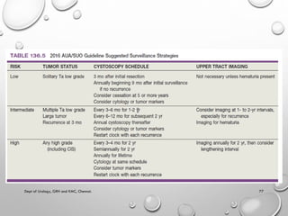 Non muscle invasive bladder carcinoma - management | PDF