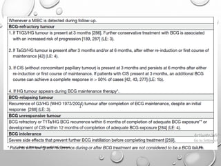 Non muscle invasive bladder carcinoma - management | PDF