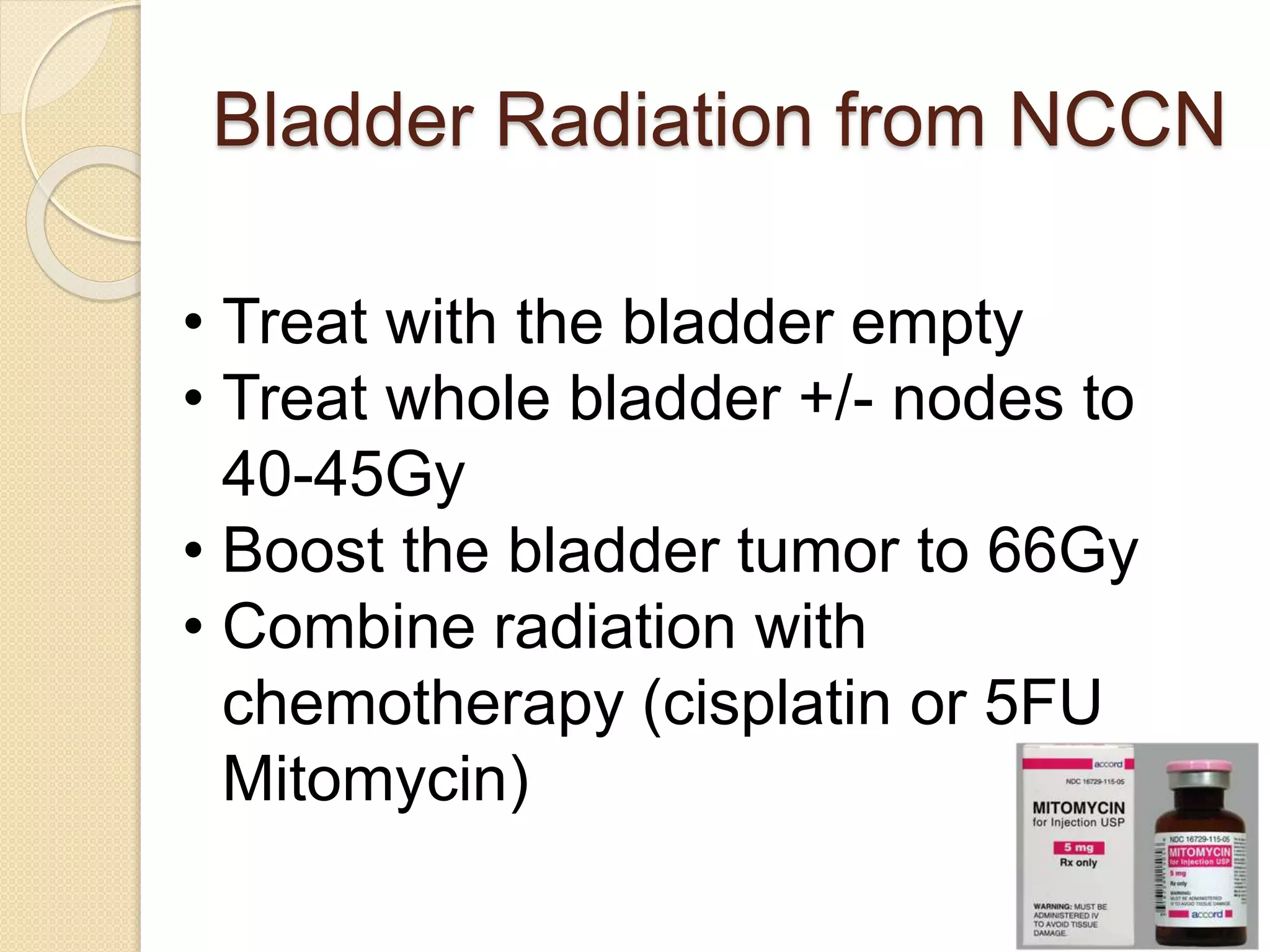 Radiation for the Treatment of Bladder Cancer | PPTX