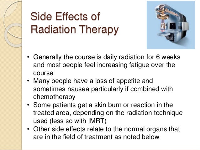 Image result for side effects of radiotherapy treatment