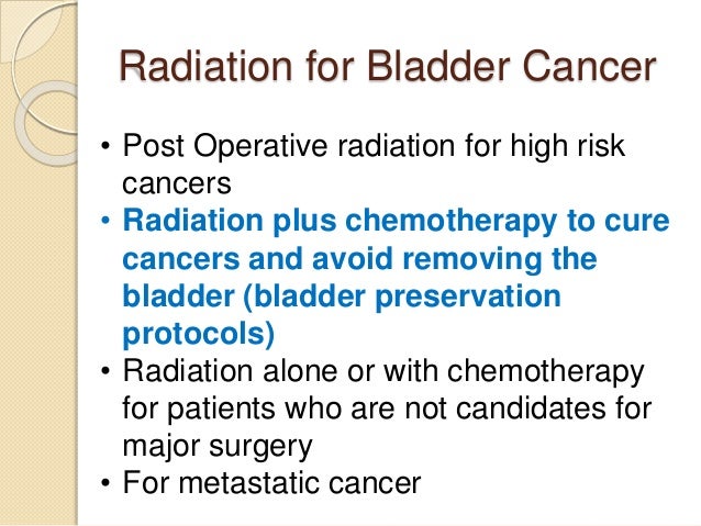 Treatment Options For Cancer Of The Bladder