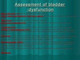 Bladder disorders in sci patients | PPT