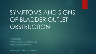 Comprehensive Overview of Symptoms and Signs of Bladder Outlet ...