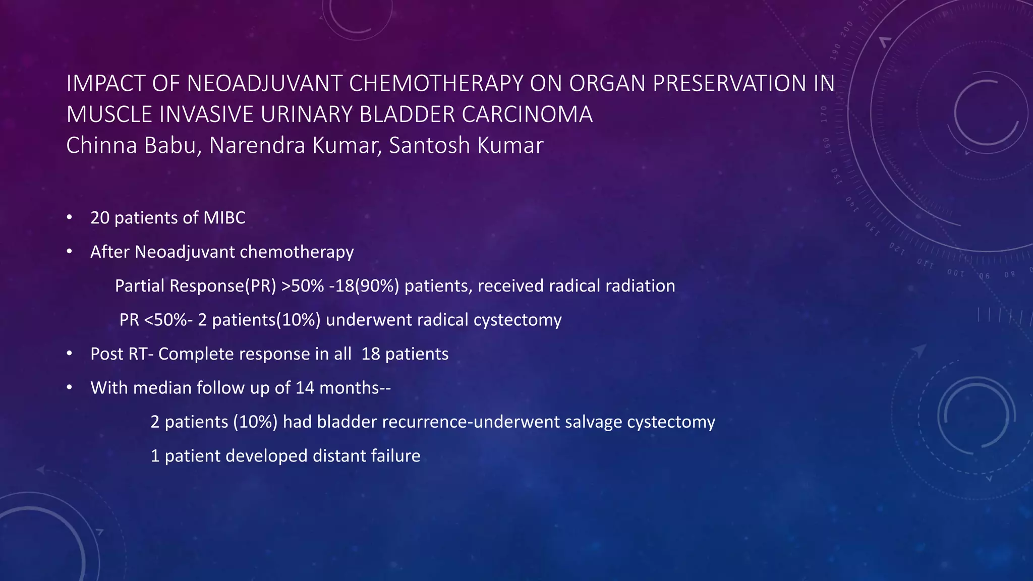 Bladder preservation for CA Urinary Bladder | PPTX