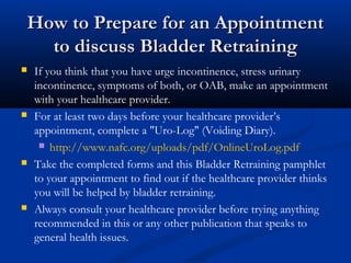 Bladder Retraining | PPT