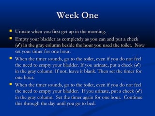 Bladder Retraining | PPT