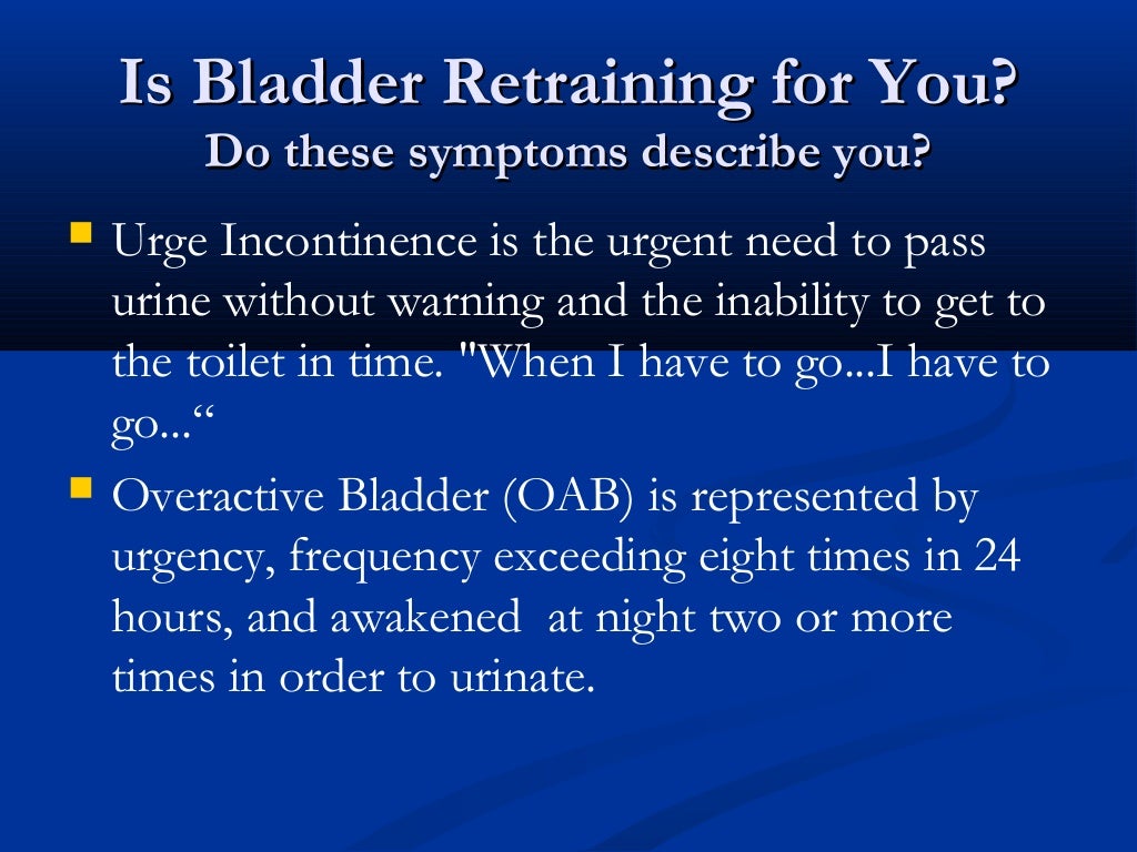 Bladder Retraining