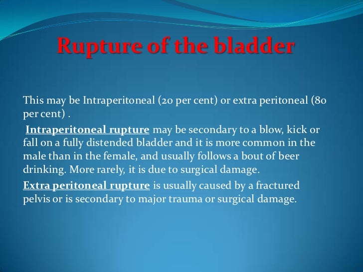 urology.Bladder rupture,urine retention.(dr.ali kamal)