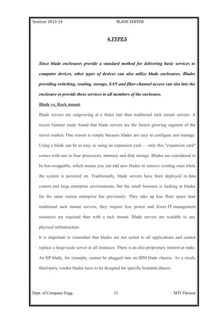 Blade Pc Examples Blade server technology report | DOC