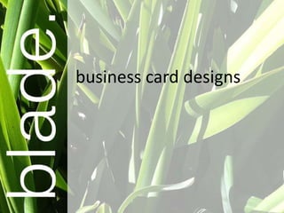 business card designs
 
