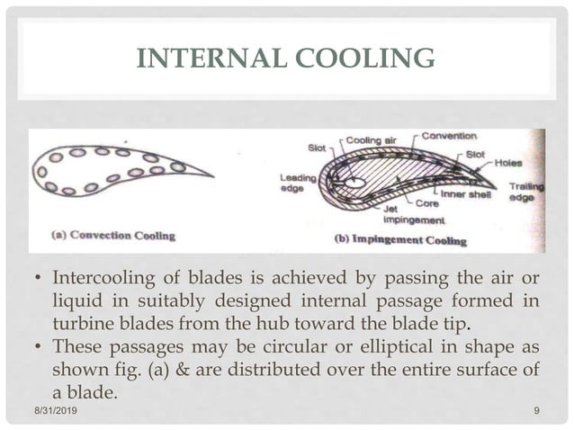 gas turbine of cooling blade | PPTX | Physics | Science