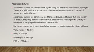 Blades Needle and Suture short presentation | PPTX