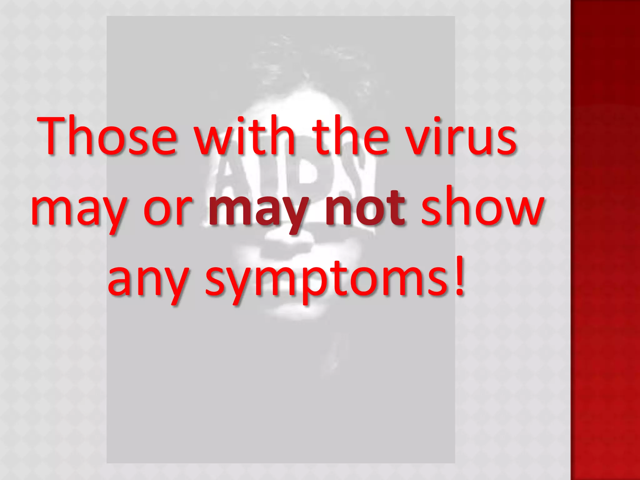 Opportunistic infections/diseases occur