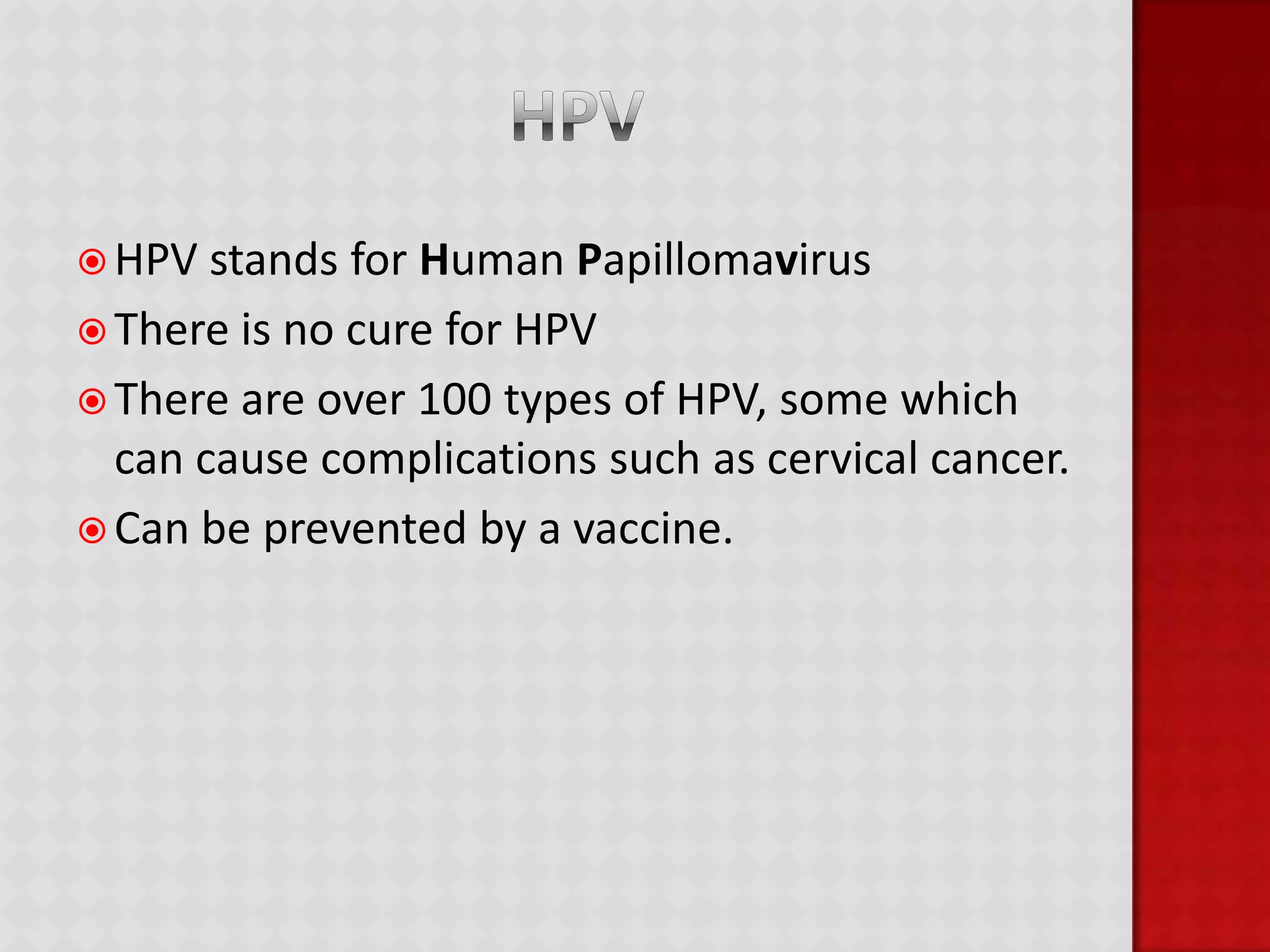 GonorrheaSymptomsMale:Pain and burning while urinatingDischarge from the penis (green, yellow, or white in color)Increased urinary frequencyRed or swollen opening of the penisTender or swollen testiclesSore throat
