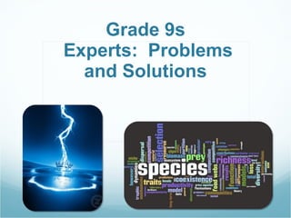 Grade 9s  Experts:  Problems and Solutions 
