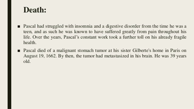 blaise pascal biography blaise pascal works