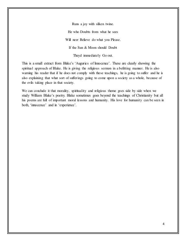 Blake As A Religious Poet