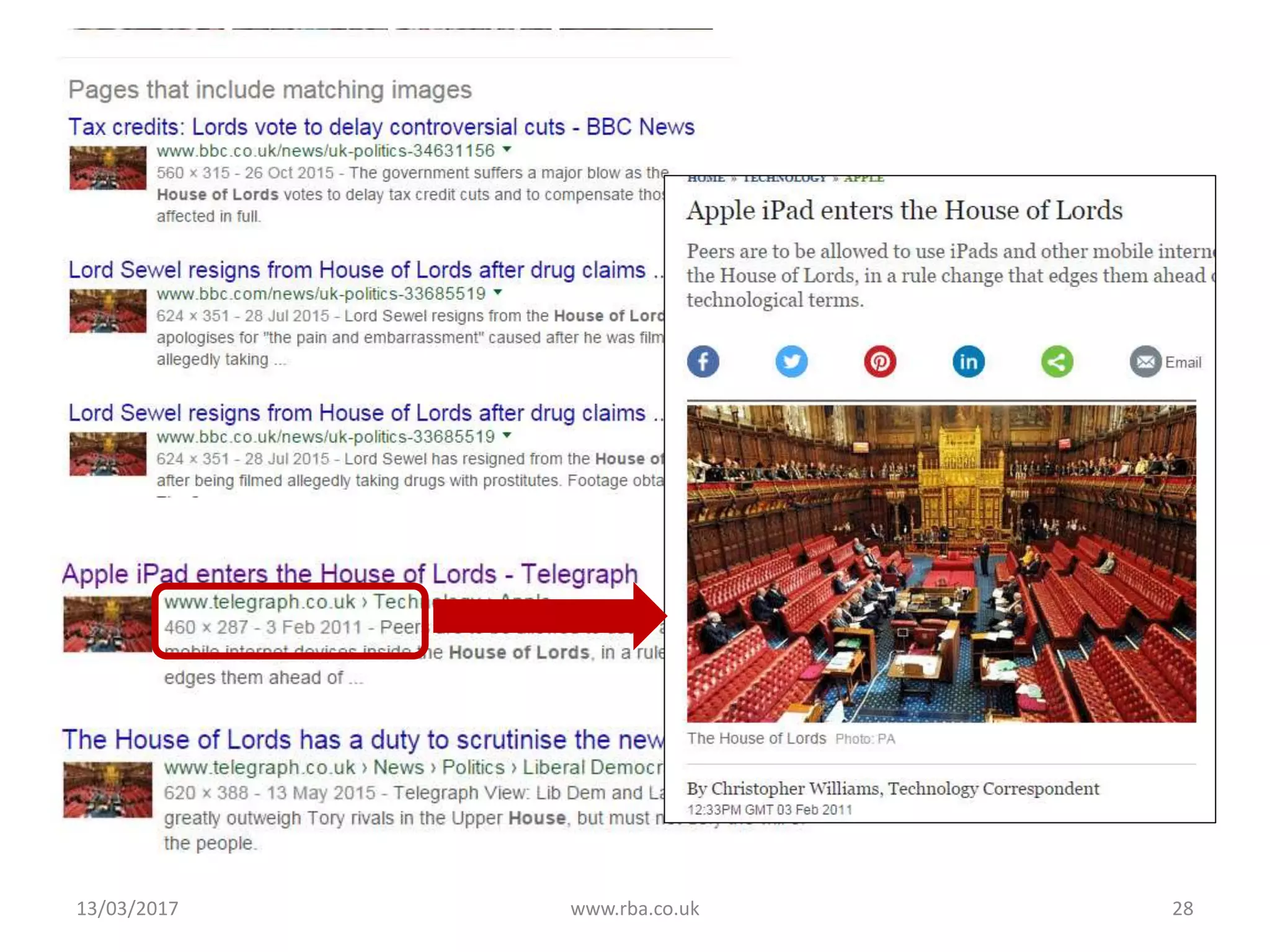 13/03/2017 www.rba.co.uk 28
 