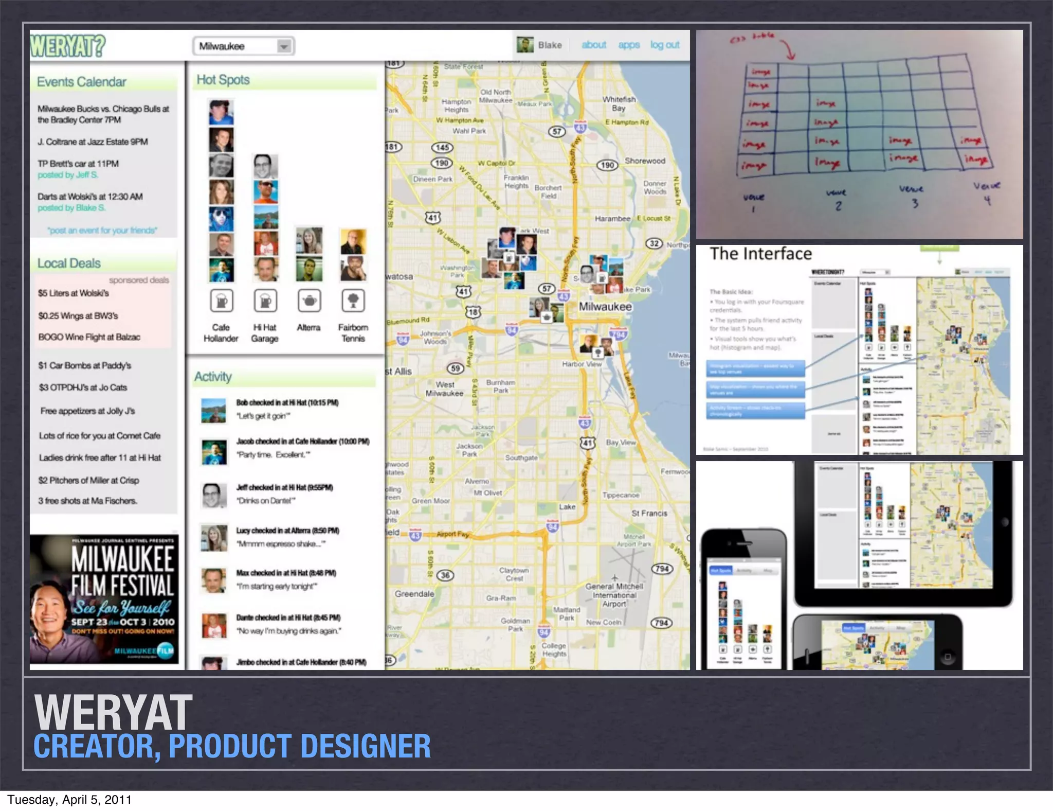 WERYAT
CREATOR, PRODUCT DESIGNER
Tuesday, April 5, 2011