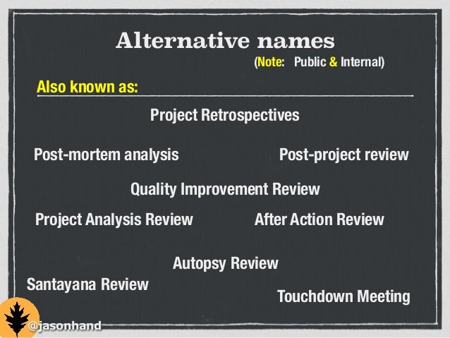 software post mortem template