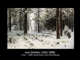 Ivan Shishkin (1832-1898)
« Hiver » (1890, Musée Russe, Saint-Pétersbourg)
 