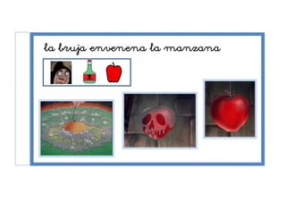 la bruja envenena la manzana