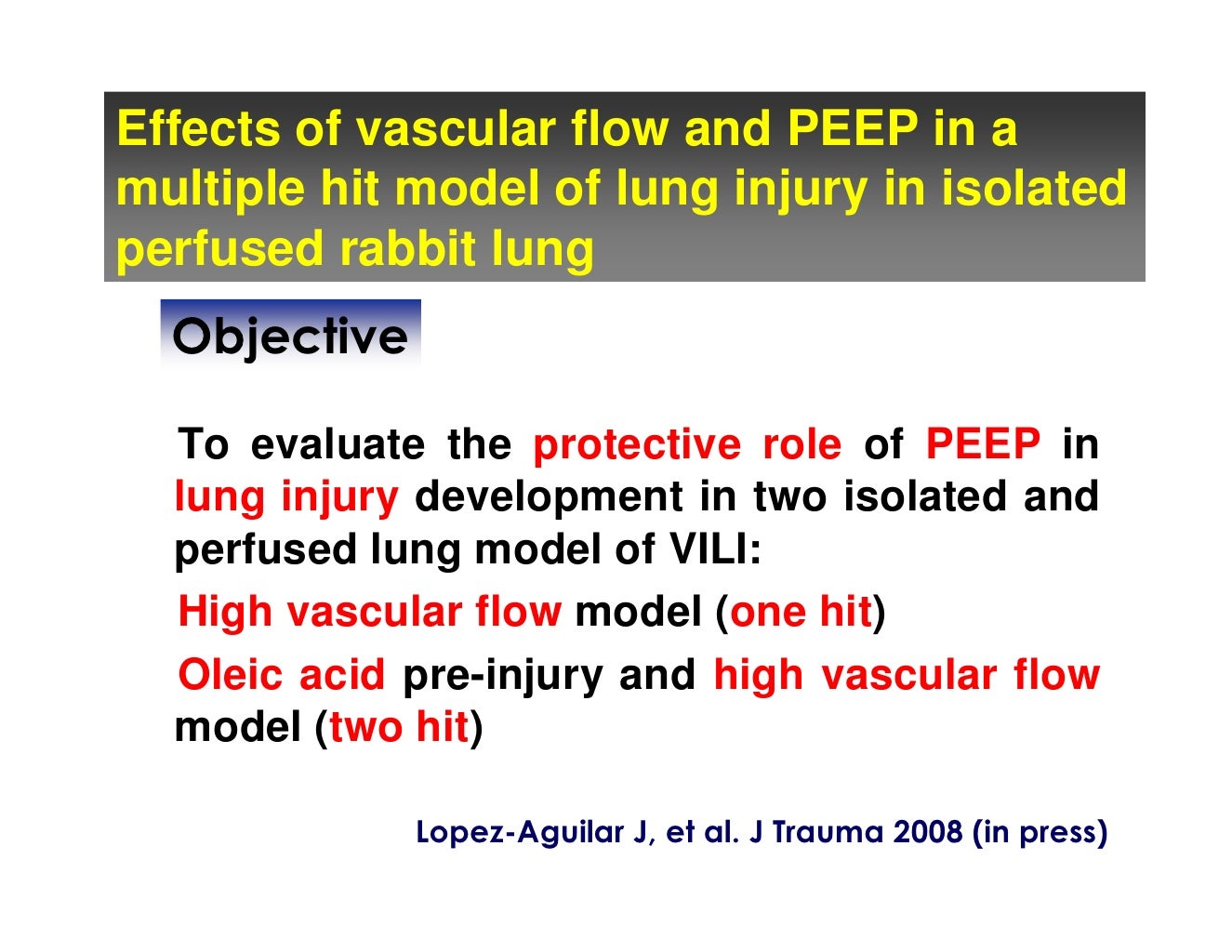 Ventilator Induced Lung Injury