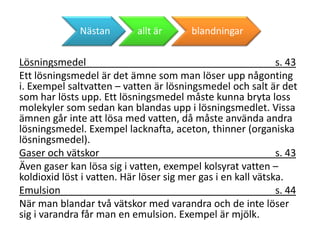 Blandningar | PPTX