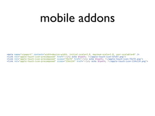 mobile addons
 