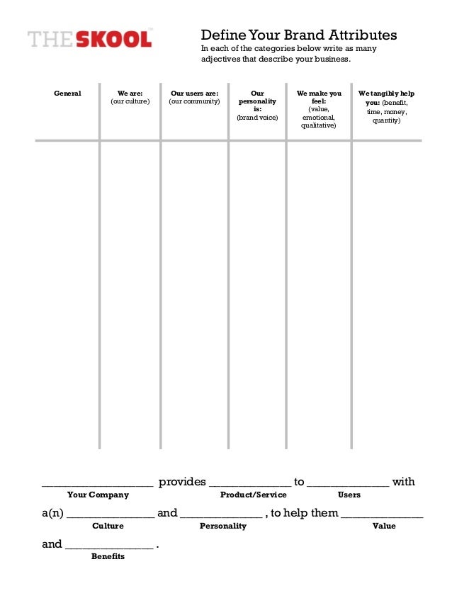 categories worksheet