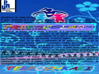 MARCO TEÓRICO CONCEPTUALLa investigación educativa debe fijar líneas  que permitan comprender  con mayor claridad  los procesos del desarrollo del niño.Durante  el desarrollo del niño  se encuentra con una serie  de transformaciones ya que desde el vientre de la madre hay cambios de distinta naturaleza como es lo intelectual, social afectivo, y físico, dependiendo  siempre del medio  social y natural  en el que  el pequeño se desenvuelve.En este medio se  encuentran inmersos los padres, hermanos, familiares, vecinos, ya que las relaciones sociales son muy importantes para el desarrollo de su personalidad, posteriormente otras personas como adultos maestros y niños ejercerán  sobre ellos cierta influencia, dependiendo  de la forma  en al eduquen  los padres, así los niños trataran a sus padres con amor o con agresividad, este será el resultado de su conducta y la forma  en que se interaccione con los demás. De ello también dependerán  las características  que cada niño  o niña, el cual  formara  su propia  imagen, conociendo sus propias aptitudes, deseos y gustos, puesto  que el niño de preescolar  es un ser  en desarrollo único  tiene formas  de aprender y expresarse, piensa  y siente  de forma  particular, gusta  de conocer el mundo  que lo rodea.La convivencia con la gente  con la que interactúa el niño tiene pautas  de aprendizaje  que se obtiene  por medio  de la misma  convivencia, de la  observación de comportamiento, gracias a ello el niño aprende normas, habilidades, hábitos y actitudes que utilizan  para formar parte del grupo que pertenece.El niño  adquiere  la convivencia  a través  de diferentes movimientos  en sus juegos  y sus nociones de orientación  como son: correr, brincar, gritar, bailar, dirigir, afuera, adentro, cerrar, abrir, cortar, platicar, etc.Todo  lo ya expuesto son actividades que el niño  realiza cotidianamente tanto  en el aula  como fuera  de ella, ya que  cuando  participa  en actividades  sociales  con sus familiares o maestros  es tan empleando  la interacción y lenguaje  social por medio  del apoyo  de un adulto.