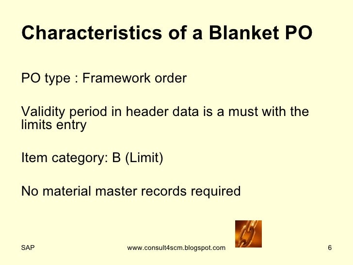 Blanket Purchase Order