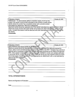 Blank COHIEX Evaluation Form