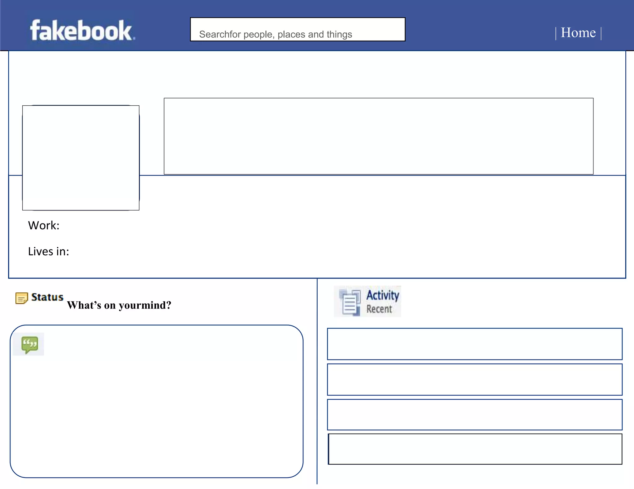 Blank fakebook | DOCX