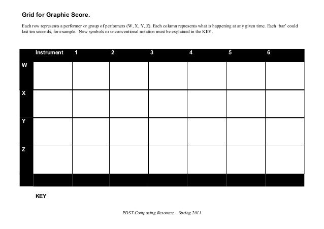 Blank grid graphic_score