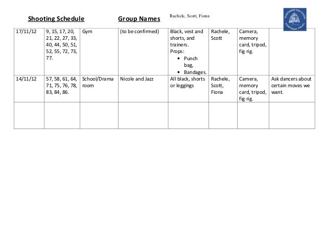 blank-shooting-schedule