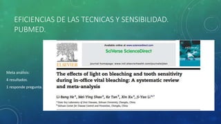 EFICIENCIAS DE LAS TECNICAS Y SENSIBILIDAD.
PUBMED.
Meta análisis:
4 resultados.
1 responde pregunta.
 