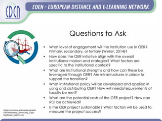 Challenges and realities of realizing OER in the online classroom, #OEW2020