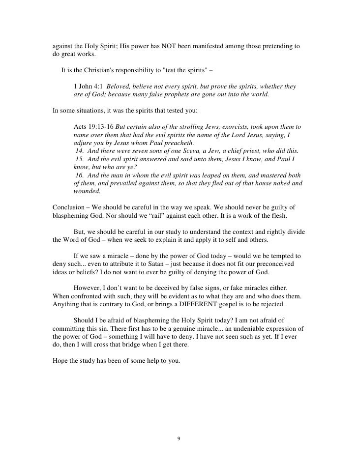 Blasphemy Against The Holy Spirit Against English Essay Papers also Cheap Essay Papers Locavores Synthesis Essay