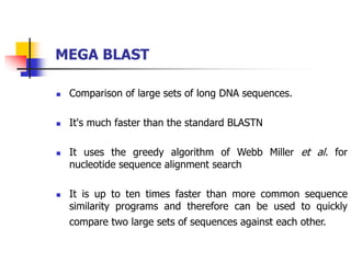 Basic Local Alignment Search Tool - PPTs | PPT