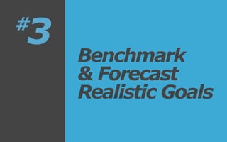 Benchmark
& Forecast
Realistic Goals
3#
 